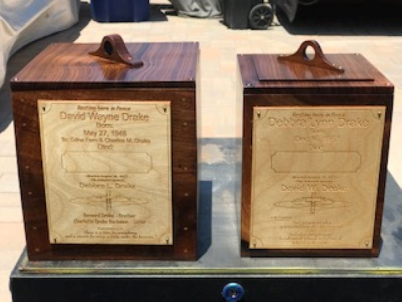 Deb and Dave Box with engraving Box Top